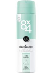 8X4 Spray No.7 Fresh Lime Deodorant 150.0 ml