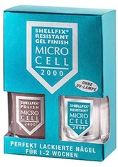 Micro Cell Pflege Nagelpflege Shellfix Resistant Gel Finish Nr. F2 Light Brown 2 x 11 ml