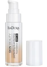 Isadora Skin Beauty Perfecting & Protecting Foundation SPF 35 02 Linen 30 ml Flüssige Foundation