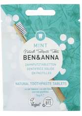 Ben & Anna Natürliche Zahnputz Tabletten Mint ohne Fluoride Zahnpasta 36.0 g