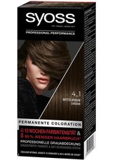 Syoss Permanente Coloration Professionelle Grauabdeckung Mittelbraun Haarfarbe 115 ml