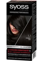Syoss Permanente Coloration Professionelle Grauabdeckung Schwarz Haarfarbe 115 ml