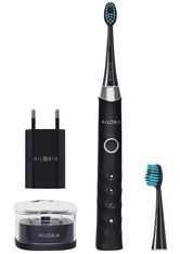 Ailoria Shine Bright USB-Schallzahnbürste schwarz-silber inkl. 2 Bürstenköpfe & USB Power Plug Elektrische Zahnbürste 1.0 pieces