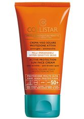 Collistar Sonnenpflege Sun Protection Active Protection Sun Face Cream SPF 50+ 50 ml