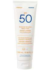 KORRES YOGHURT Sonnenschutz-Emulsion für Körper und Gesicht SPF50 Sonnencreme 250.0 ml