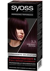 Syoss Permanente Coloration Professionelle Grauabdeckung Dunkelviolett Haarfarbe 115 ml