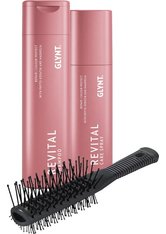 Set - Glynt Revital Shampoo + Revital Care Spray + Turbo Bürste Haarpflegeset