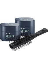 Set - Glynt Spider Cream Duo 2 x 75 ml + Turbo Bürste Haarpflegeset