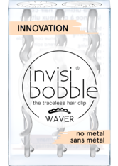 invisibobble Waver Slide-Lock Hair Clip - Crystal Clear (Pack of 3)