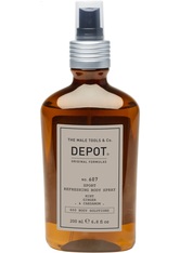 DEPOT 607 Sport Refreshing Body Spray Mint, Ginger & Cardamom 200 ml